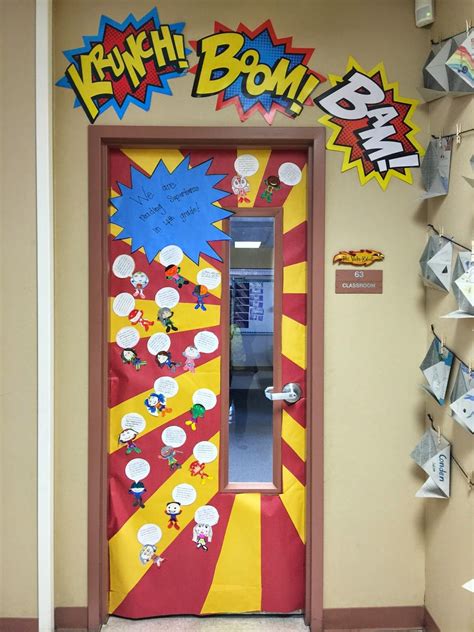 Superhero Door Decorations Teachers Superhero Classroom Door