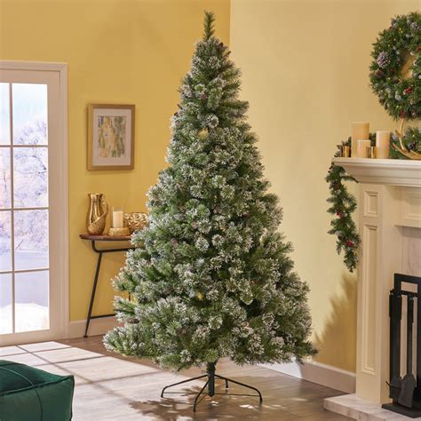 75 Foot Cashmere Pine And Mixed Needles Hinged Artificial Christmas T