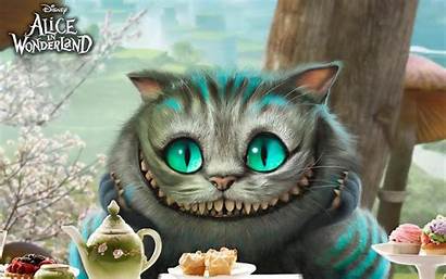 Wonderland Alice Wallpapers Cheshire Desktop Cat Disney