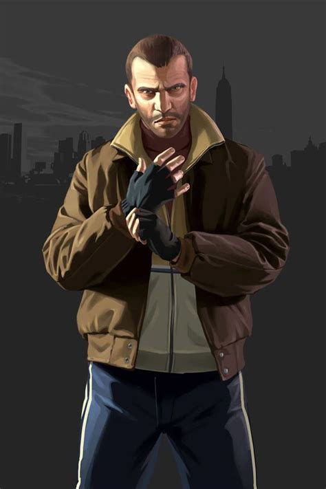 Niko Bellic Characters And Art Grand Theft Auto Iv Gta4 Grand