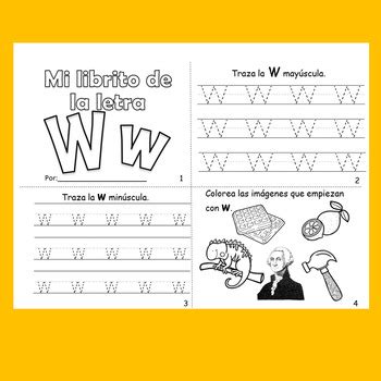Letra W By Ser Bilingue Rocks Teachers Pay Teachers