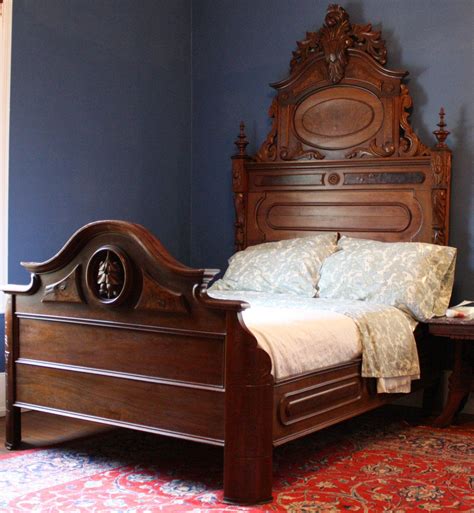 Walnut Circa 1865 Victorian Furniture Wooden Bed Design Victorian Bed