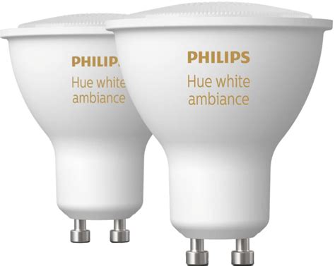 Philips Hue White Ambiance Led Pære Gu10 2 Pak Med Prismatch