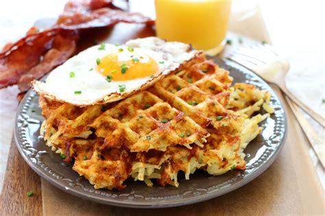 Cheesy Waffled Hash Browns Dash Of Savory Cook With Passion
