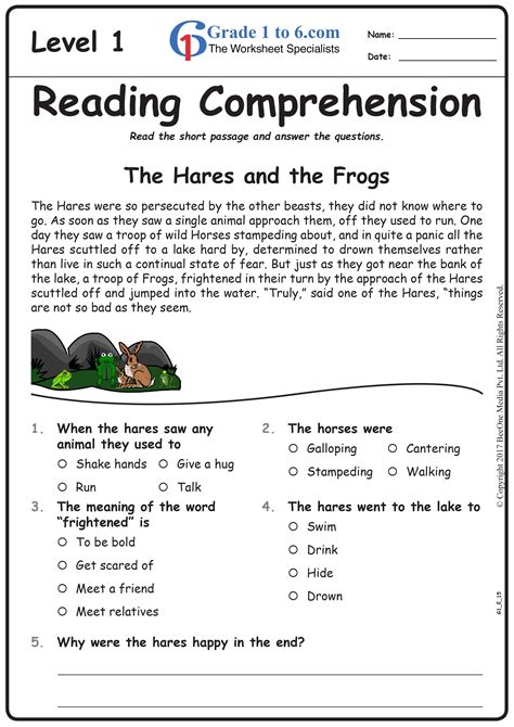 Read Theory Reading Comprehension Level Answers Lori Sheffield S My