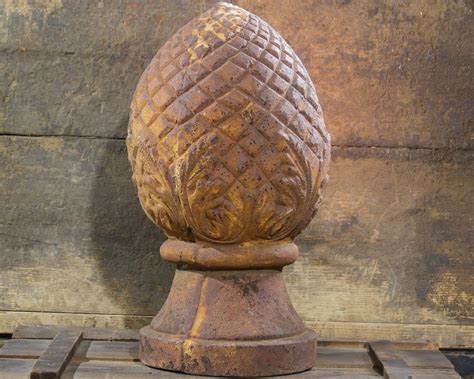 Antique Cast Iron Pine Cone Finial LARGE Lbs Architectural Etsy