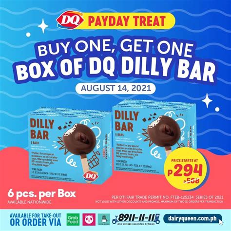 Manila Shopper Dairy Queen Buy1 Take1 Dilly Bar Payday Treat