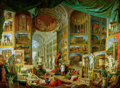 Gallery Views Of Ancient Rome Wallpaper Mural By Pannini Rome