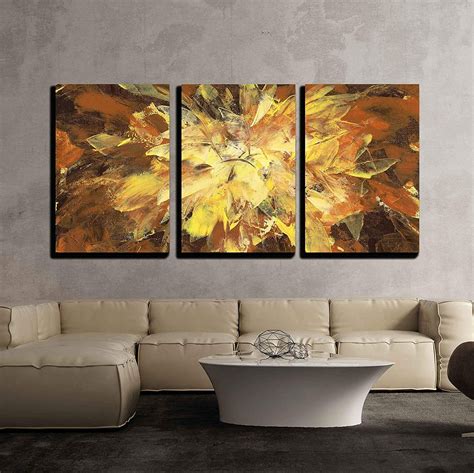 Wall26 3 Piece Canvas Wall Art Abstract Backround Handmade Oil