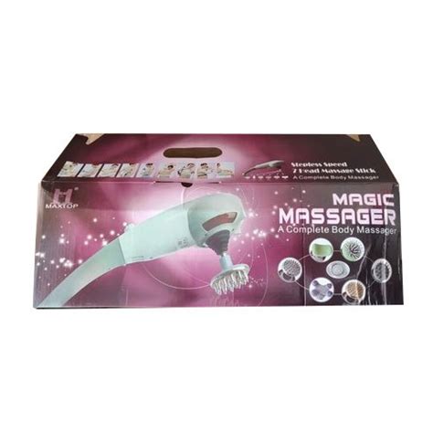 maxtop abs plastic magic masssager a complete boby massager packaging type box at rs 875 piece