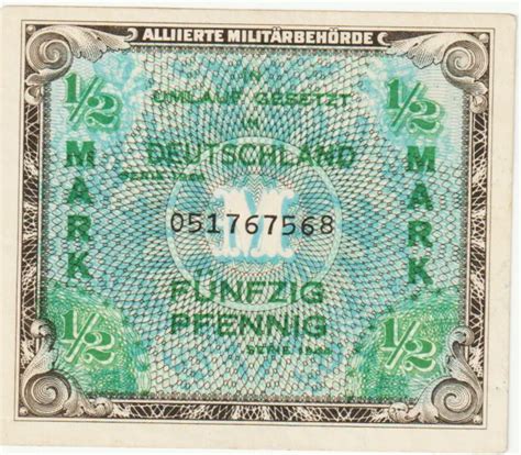 Germany 12 Mark Allied Military Currency1944 Uncirculated Condpick