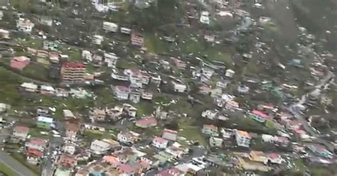 Aerial Footage Shows Hurricane Maria Damage In Dominica The