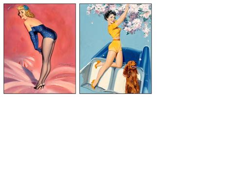 Digital Set Of 38 Pinup Posters By Bill Medcalf Vintage American