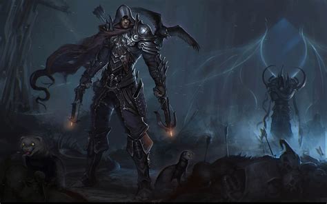 Free Download Demon Hunter Diablo Iii Barbarian Blizzard Wallpaper