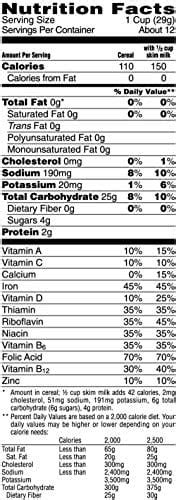 Kelloggs Breakfast Cereal Crispix Original Low Saturated Fat 12 O