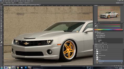 Photoshop Cs6 Virtual Car Tuning Chevrolet Camaro Ss 1 Youtube