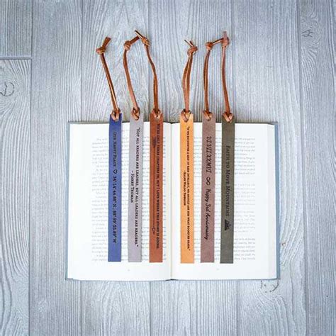 handmade personalized leather bookmark gadgetsin