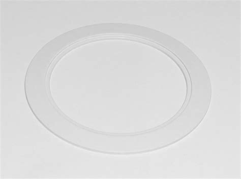 Plastic White Light Trim Ring Recessed Can 6 Inch Oversized Lighting