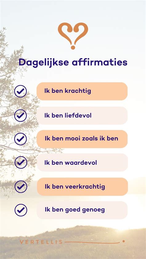Affirmaties Nederlands Krachtige Woorden Positieve Woorden