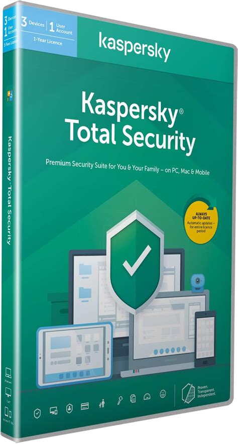 Kaspersky Total Security 2020 3 Devices 1 Year Antivirus Secure