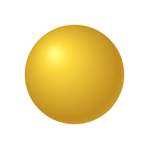 3d Yellow Circle Ball Vector Illustration Eps10 21336523 Vector Art