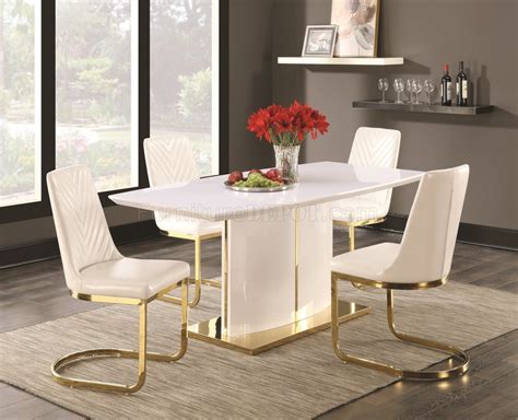 Get set for white dining tables at argos. Cornelia Dining Table Set 5Pc 106711 High Gloss White by ...