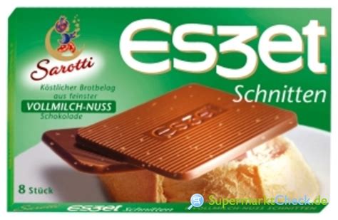Eszet Schnitten Schokolade Vollmilch Nuss 8 Stück Preis Angebote