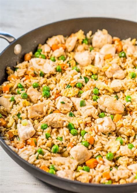 Using a spatula, scramble the eggs. BETTER THAN TAKEOUT CHICKEN FRIED RICE - 99easyrecipes