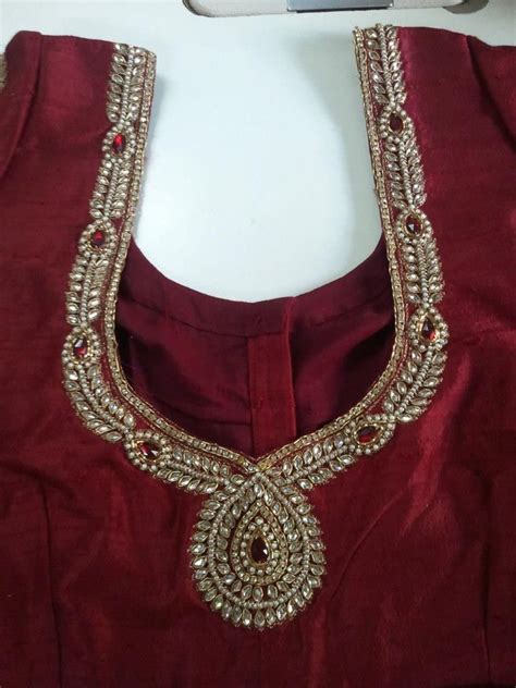 Sparkling Fashion New Maggam Work Blouses Work Blouse