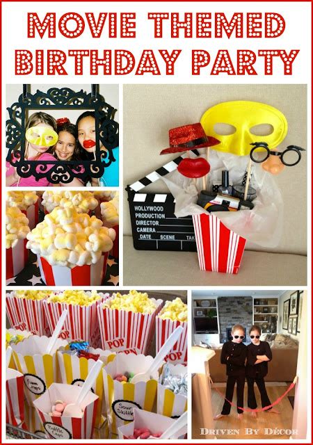 Movie Themed Birthday Party Driven By Decor