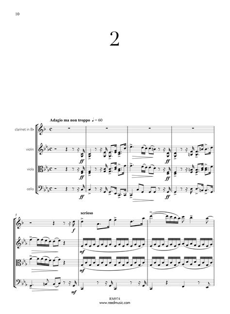 Clarinet Quartet Reed Music