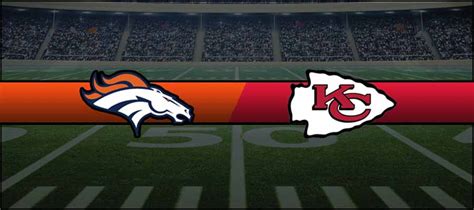 Broncos 24 Vs Chiefs 27 Result NFL Week 17 Score MyBookie