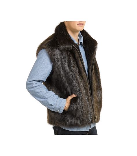 The Beaver Fur Vest For Men