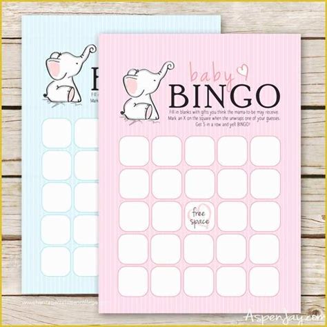 50 Free Printable Blank Baby Bingo Cards Enternde