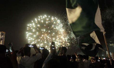Fireworks Light Up Sky During Independence Day Celebrations In Pakistan
