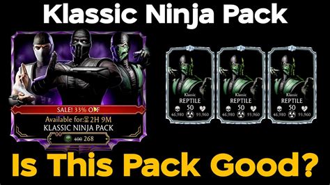 Mk Mobile Klassic Ninja Pack Opening Can We Get Klassic Reptile