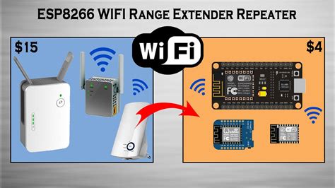 Esp8266 Wifi Range Extender Repeater 4 Low Cost Youtube