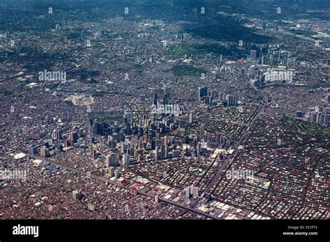 Manila Philippines Jun 1 2015 Metro Manila Aerial View Stock Photo