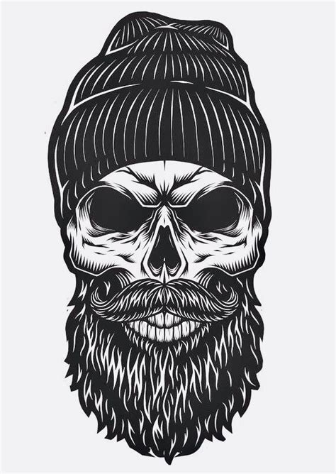 Pin By Fokko Kalk On Schedel Skull Beard Bearded Skull Tattoo Beard Art