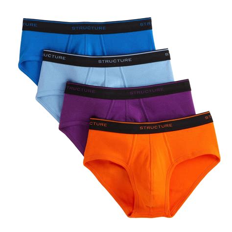 Structure Mens 4 Pack Low Rise Briefs Shop Your Way Online Shopping