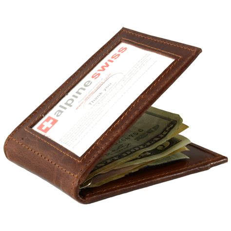 Mens Money Clip Wallet Leather Nar Media Kit