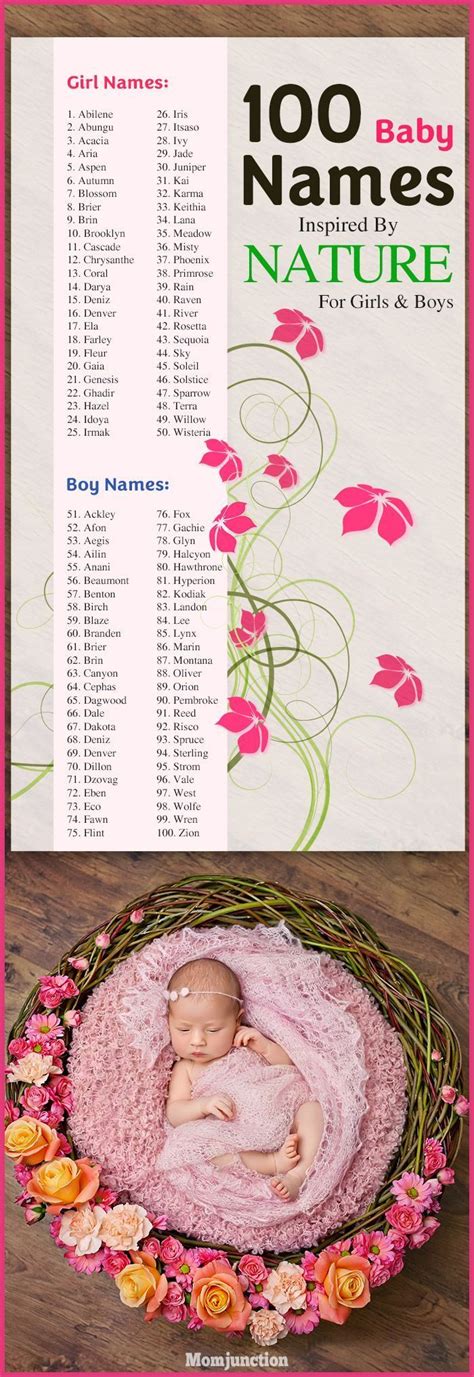 Momjunction Has Compiled 100 Wondrous Nature Baby Names For You Each