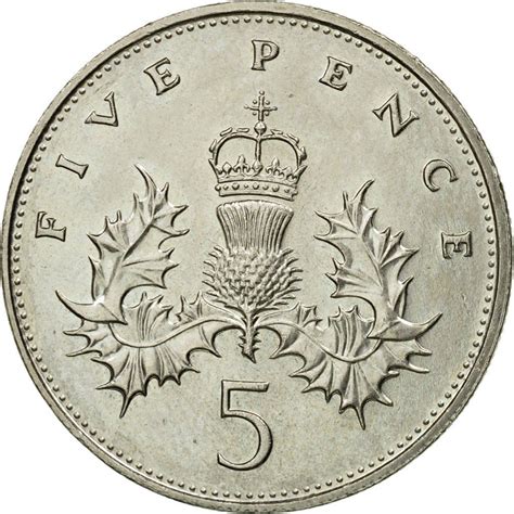 Five Pence 1987 Coin From United Kingdom Online Coin Club