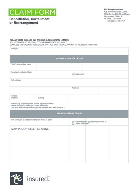 57 Insurance Claim Form Templates Free To Download In Pdf
