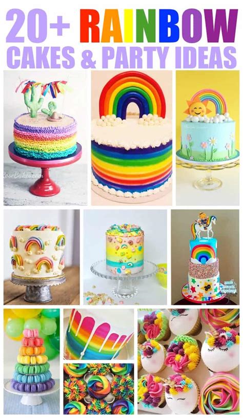20 Rainbow Cakes And Party Ideas Laptrinhx News