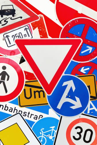 German Traffic Signs Stock Photo Download Image Now Composite Image