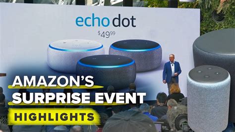 Amazon S Surprise Echo Event Highlights New Echos Fire Tv Dvr And More Youtube