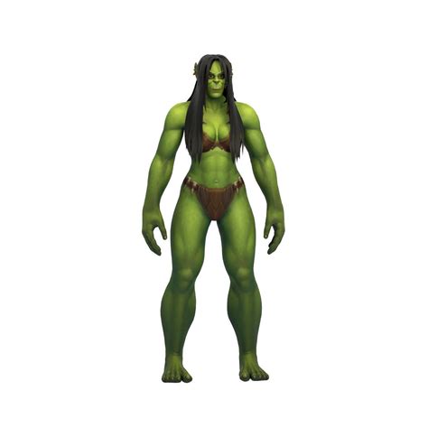 3d Asset Orc Female Full Rig And Humanik Cgtrader