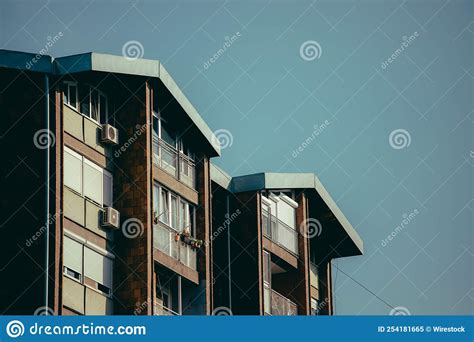 Cityscape Of Tall Buildings On A Lovely Afternoon Stock Image Image