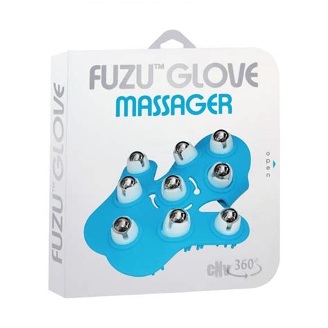 Fuzu Glove Massager Neon Blue